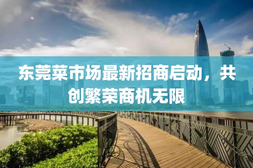 東莞菜市場最新招商啟動，共創(chuàng)繁榮商機無限