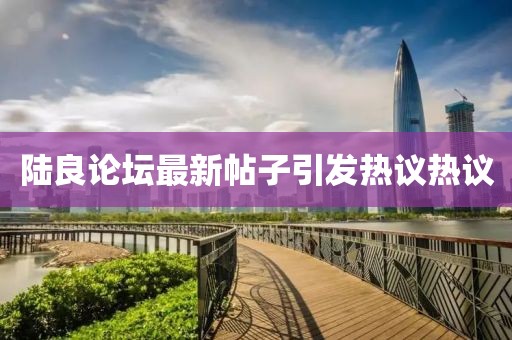 陸良論壇最新帖子引發(fā)熱議熱議