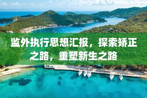 監(jiān)外執(zhí)行思想?yún)R報，探索矯正之路，重塑新生之路