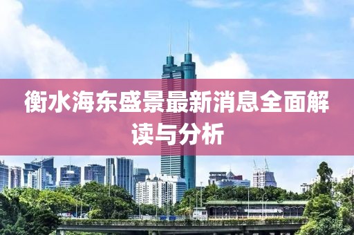 衡水海東盛景最新消息全面解讀與分析