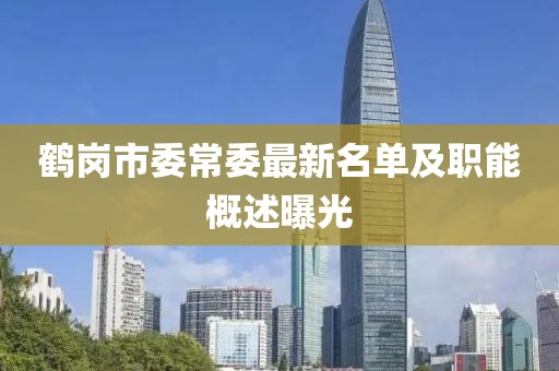 鶴崗市委常委最新名單及職能概述曝光