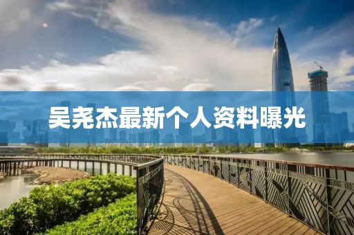 吳堯杰最新個(gè)人資料曝光