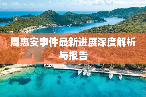 周惠安事件最新進展深度解析與報告