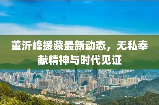 董沂峰援藏最新動態(tài)，無私奉獻精神與時代見證
