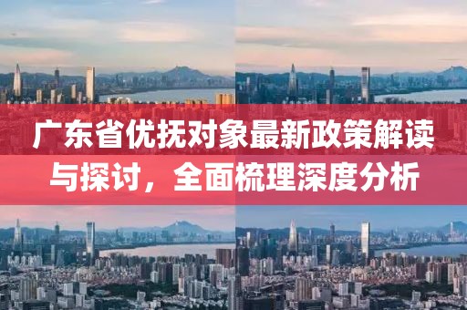 廣東省優(yōu)撫對象最新政策解讀與探討，全面梳理深度分析