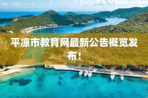 平?jīng)鍪薪逃W(wǎng)最新公告概覽發(fā)布！