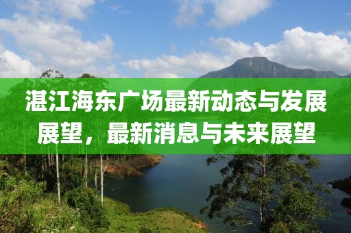 湛江海東廣場最新動(dòng)態(tài)與發(fā)展展望，最新消息與未來展望