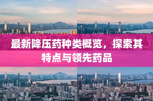 最新降壓藥種類概覽，探索其特點與領(lǐng)先藥品
