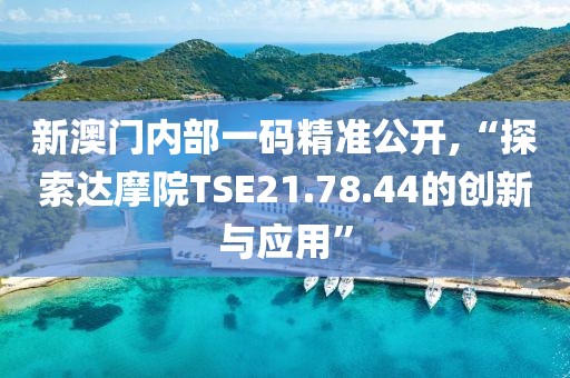 新澳門內(nèi)部一碼精準(zhǔn)公開,“探索達(dá)摩院TSE21.78.44的創(chuàng)新與應(yīng)用”