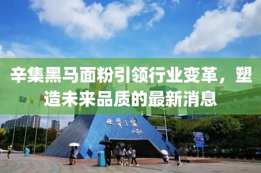 辛集黑馬面粉引領行業(yè)變革，塑造未來品質(zhì)的最新消息