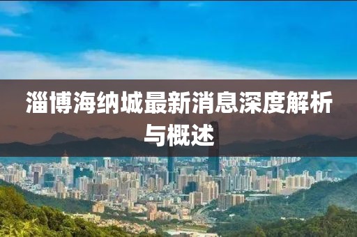 淄博海納城最新消息深度解析與概述