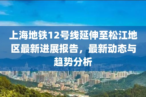 上海地鐵12號(hào)線延伸至松江地區(qū)最新進(jìn)展報(bào)告，最新動(dòng)態(tài)與趨勢(shì)分析