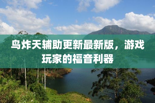 鳥炸天輔助更新最新版，游戲玩家的福音利器