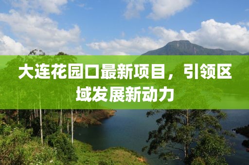 大連花園口最新項(xiàng)目，引領(lǐng)區(qū)域發(fā)展新動(dòng)力
