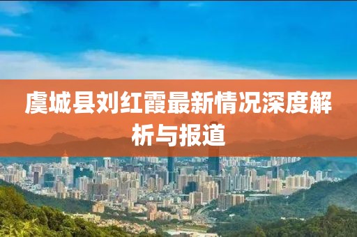 虞城縣劉紅霞最新情況深度解析與報(bào)道