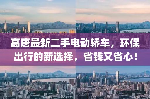 高唐最新二手電動轎車，環(huán)保出行的新選擇，省錢又省心！