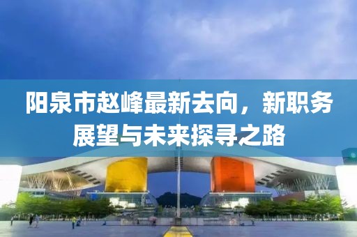 陽泉市趙峰最新去向，新職務(wù)展望與未來探尋之路