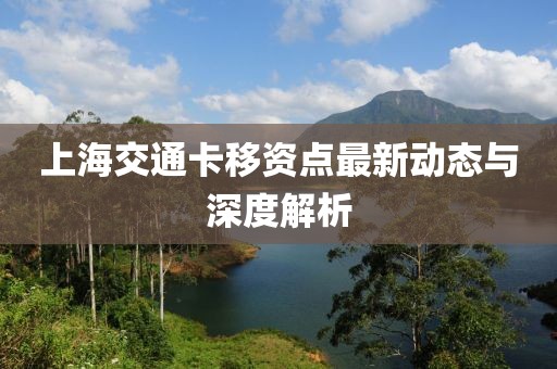 上海交通卡移資點(diǎn)最新動(dòng)態(tài)與深度解析