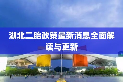 湖北二胎政策最新消息全面解讀與更新