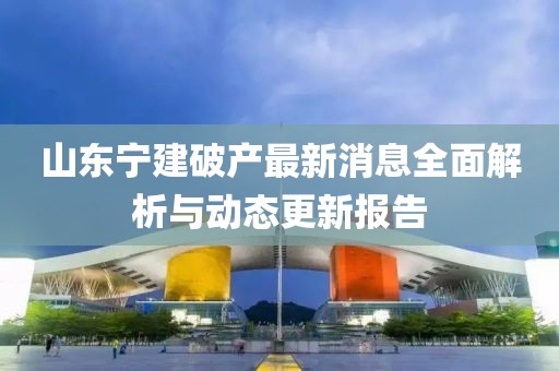 山東寧建破產最新消息全面解析與動態(tài)更新報告