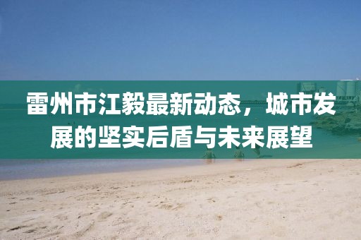 雷州市江毅最新動(dòng)態(tài)，城市發(fā)展的堅(jiān)實(shí)后盾與未來展望