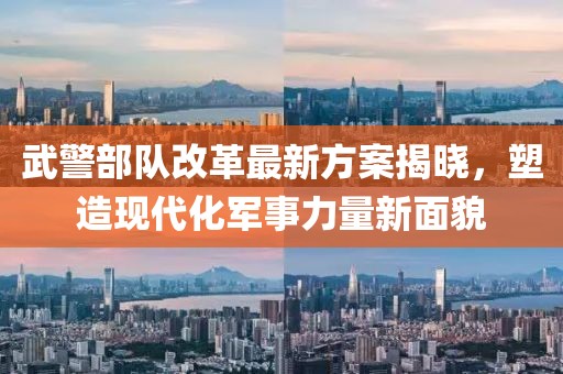 武警部隊(duì)改革最新方案揭曉，塑造現(xiàn)代化軍事力量新面貌