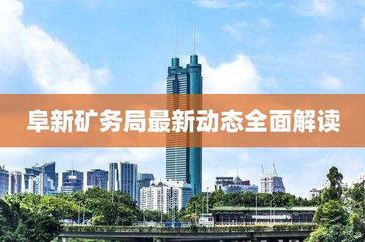 阜新礦務(wù)局最新動態(tài)全面解讀
