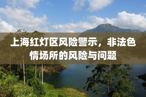 上海紅燈區(qū)風(fēng)險(xiǎn)警示，非法色情場(chǎng)所的風(fēng)險(xiǎn)與問題