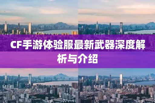 CF手游體驗(yàn)服最新武器深度解析與介紹