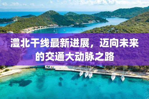 澧北干線最新進展，邁向未來的交通大動脈之路