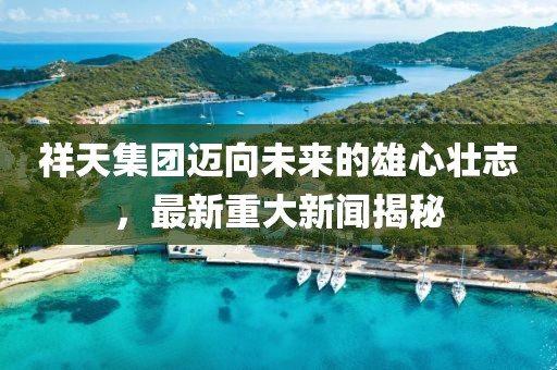 祥天集團邁向未來的雄心壯志，最新重大新聞揭秘