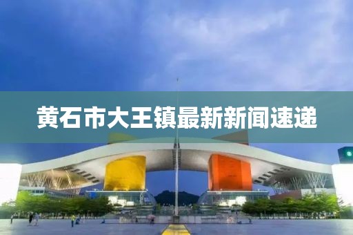 黃石市大王鎮(zhèn)最新新聞速遞