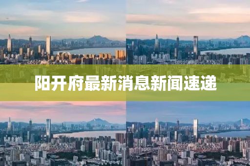 陽(yáng)開(kāi)府最新消息新聞速遞