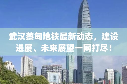 武漢蔡甸地鐵最新動(dòng)態(tài)，建設(shè)進(jìn)展、未來(lái)展望一網(wǎng)打盡！