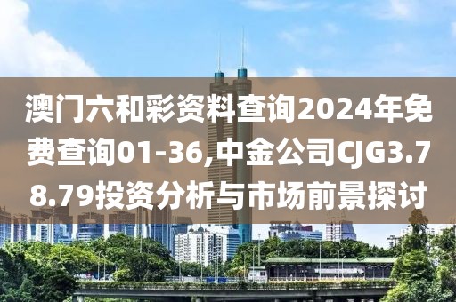 澳門六和彩資料查詢2024年免費(fèi)查詢01-36,中金公司CJG3.78.79投資分析與市場(chǎng)前景探討