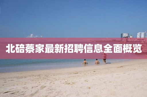 北碚蔡家最新招聘信息全面概覽
