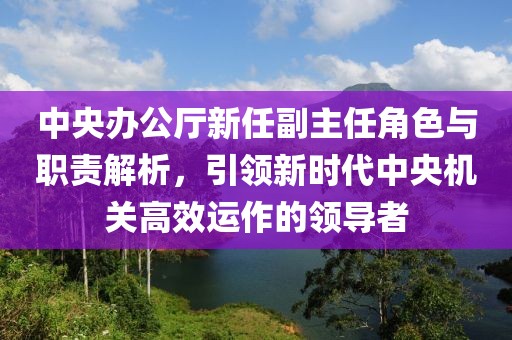 中央辦公廳新任副主任角色與職責(zé)解析，引領(lǐng)新時(shí)代中央機(jī)關(guān)高效運(yùn)作的領(lǐng)導(dǎo)者