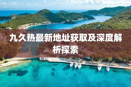 九久熱最新地址獲取及深度解析探索
