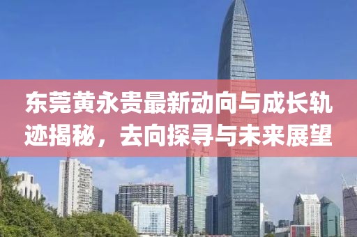 東莞黃永貴最新動向與成長軌跡揭秘，去向探尋與未來展望