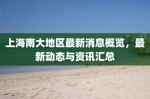 上海南大地區(qū)最新消息概覽，最新動(dòng)態(tài)與資訊匯總
