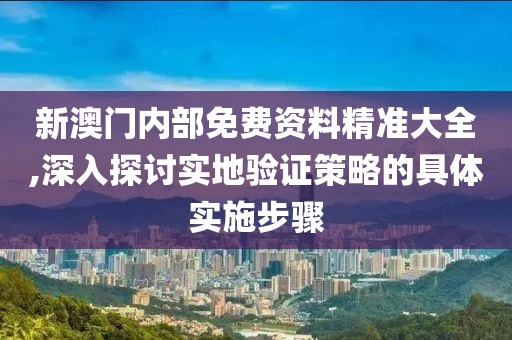 新澳門內(nèi)部免費資料精準大全,深入探討實地驗證策略的具體實施步驟