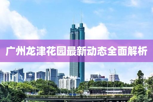 廣州龍津花園最新動態(tài)全面解析