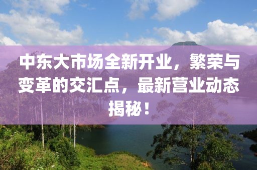 中東大市場全新開業(yè)，繁榮與變革的交匯點(diǎn)，最新營業(yè)動(dòng)態(tài)揭秘！
