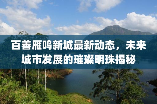百善雁鳴新城最新動(dòng)態(tài)，未來城市發(fā)展的璀璨明珠揭秘