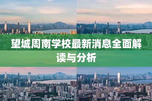 望城周南學(xué)校最新消息全面解讀與分析