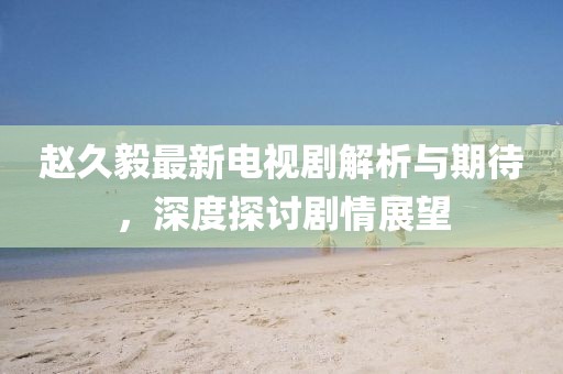 趙久毅最新電視劇解析與期待，深度探討劇情展望