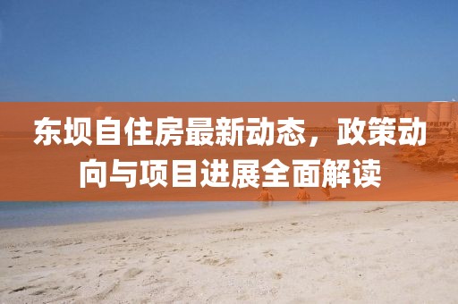 東壩自住房最新動(dòng)態(tài)，政策動(dòng)向與項(xiàng)目進(jìn)展全面解讀