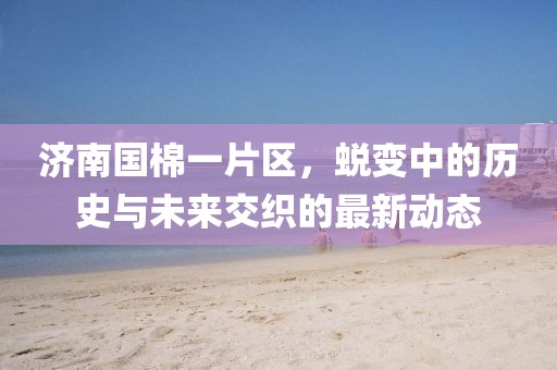濟南國棉一片區(qū)，蛻變中的歷史與未來交織的最新動態(tài)