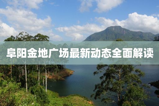 阜陽金地廣場最新動態(tài)全面解讀