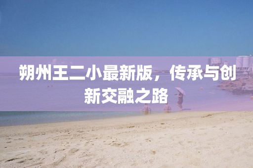 朔州王二小最新版，傳承與創(chuàng)新交融之路